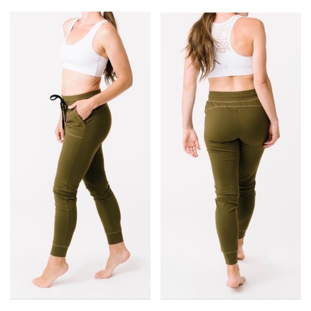 NWT - ZYIA ACTIVE Unwind Joggers Olive Green, Sz L